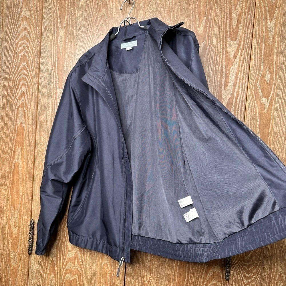 Cutter & Buck CB WindTec Mens Medium Navy Blue Full Zip Windbreaker Jacket - Picture 7 of 10